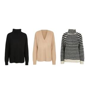Neutral Winter Sweater Trio M | Haven + LOFT + KORS I Heavy Knit, Cozy Capsule